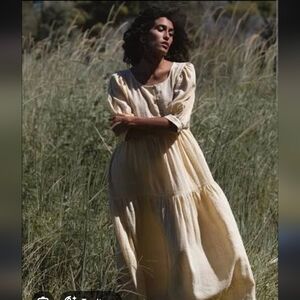 Daughters Of India Ela Gown In Chamomile